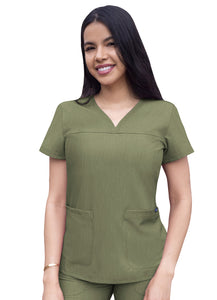 Women’s Sweetheart V-neck Scrub Top Heather PRO COLLECTION