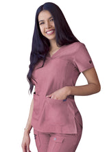 Load image into Gallery viewer, Women’s Sweetheart V-neck Scrub Top Heather PRO COLLECTION
