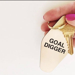 Goal Digger” keychain